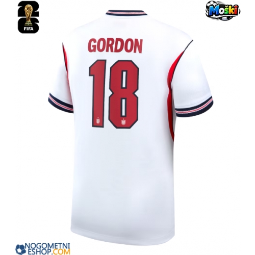 Moški Nogometni dresi Anglija Anthony Gordon #18 Domači SP 2026 Kratek Rokav